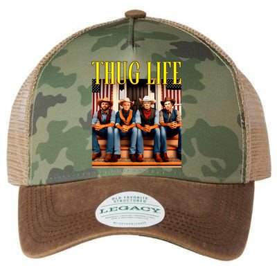 Thug Life Trump Vance Kennedy Elon Trump Squad Thug Life Legacy Tie Dye Trucker Hat