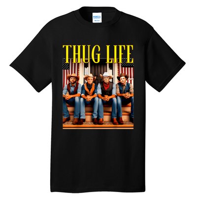 Thug Life Trump Vance Kennedy Elon Trump Squad Thug Life Tall T-Shirt