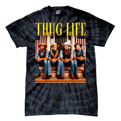 Thug Life Trump Vance Kennedy Elon Trump Squad Thug Life Tie-Dye T-Shirt