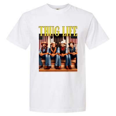 Thug Life Trump Vance Kennedy Elon Trump Squad Thug Life Garment-Dyed Heavyweight T-Shirt