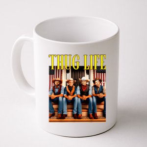 Thug Life Trump Vance Kennedy Elon Trump Squad Thug Life Coffee Mug