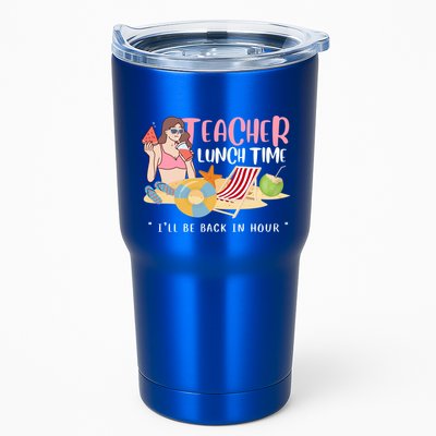 Teacher Lunch Time Funny Teacher Vacation Summer Beach Great Gift Tumbler