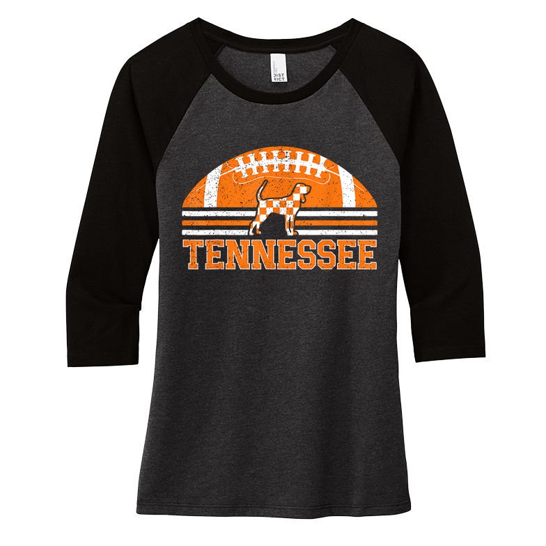 Tennessee Lovers Tennessee Souvenir Retro Women's Tri-Blend 3/4-Sleeve Raglan Shirt