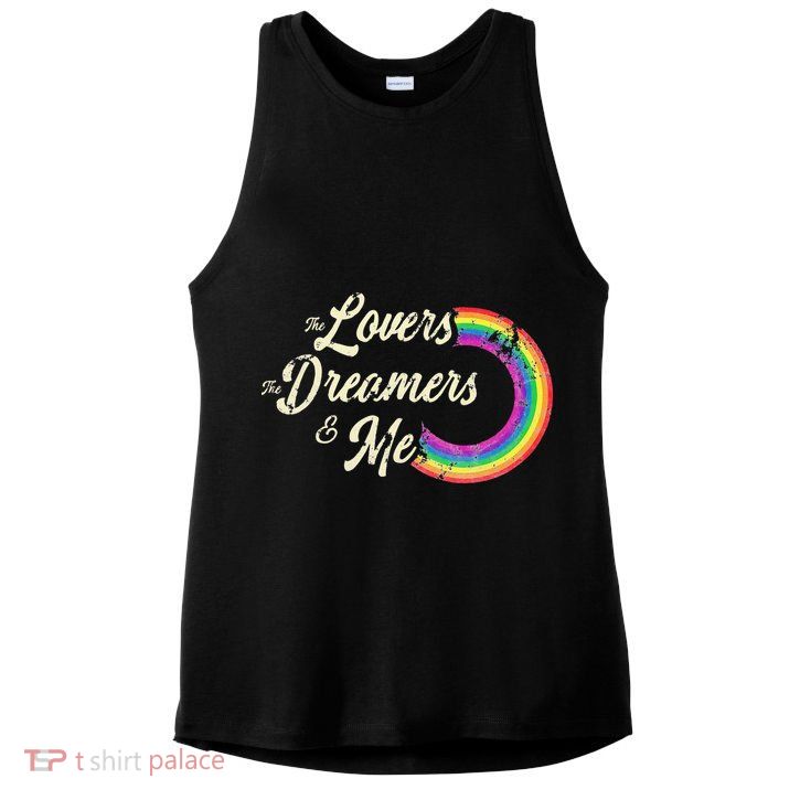 The Lovers The Dreamers And Me Rainbow Ladies PosiCharge Tri-Blend Wicking Tank
