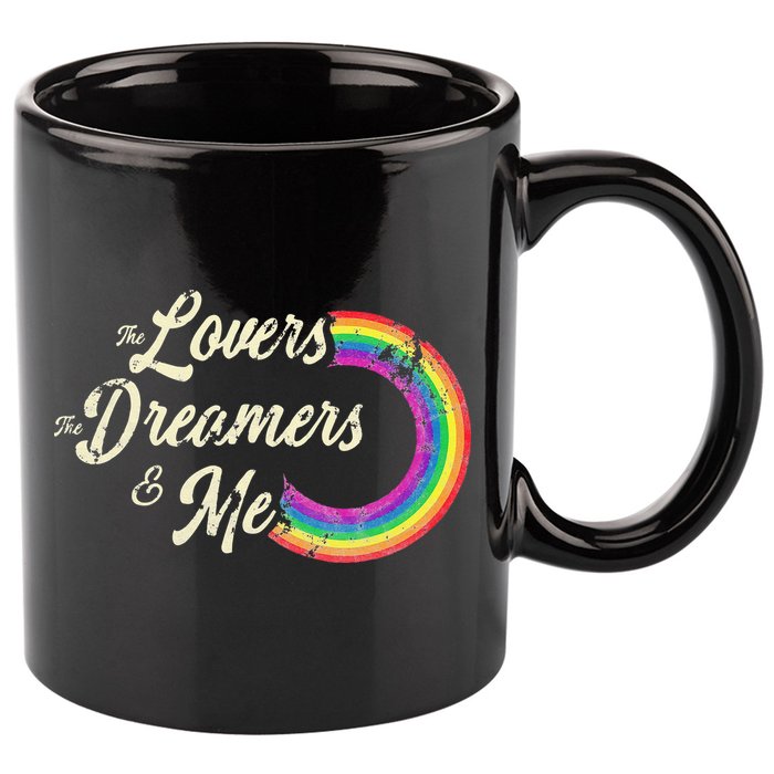 The Lovers The Dreamers And Me Rainbow 11oz C Handle Ceramic Mug