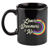 The Lovers The Dreamers And Me Rainbow 11oz C Handle Ceramic Mug