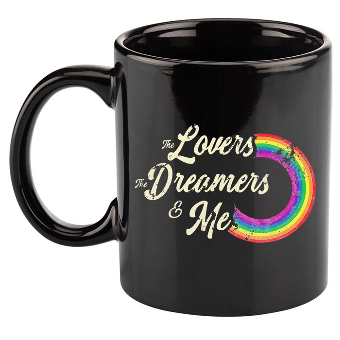 The Lovers The Dreamers And Me Rainbow 11oz C Handle Ceramic Mug