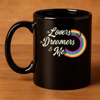 The Lovers The Dreamers And Me Rainbow 11oz C Handle Ceramic Mug