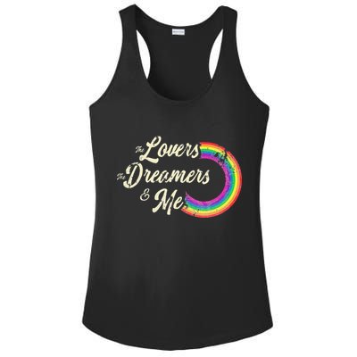 The Lovers The Dreamers And Me Rainbow Ladies PosiCharge Competitor Racerback Tank