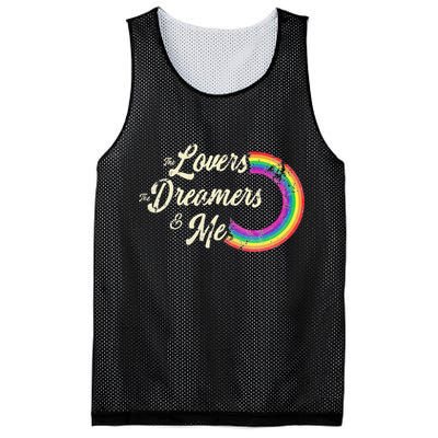 The Lovers The Dreamers And Me Rainbow Mesh Reversible Basketball Jersey Tank