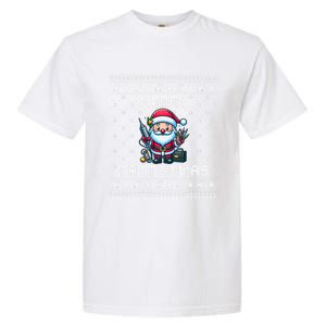 Tattoo Lover Ugly Christmas Theme For Tattoo Artists Gift Garment-Dyed Heavyweight T-Shirt