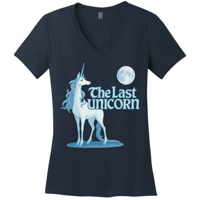 The Last Unicorn Women's V-Neck T-Shirt