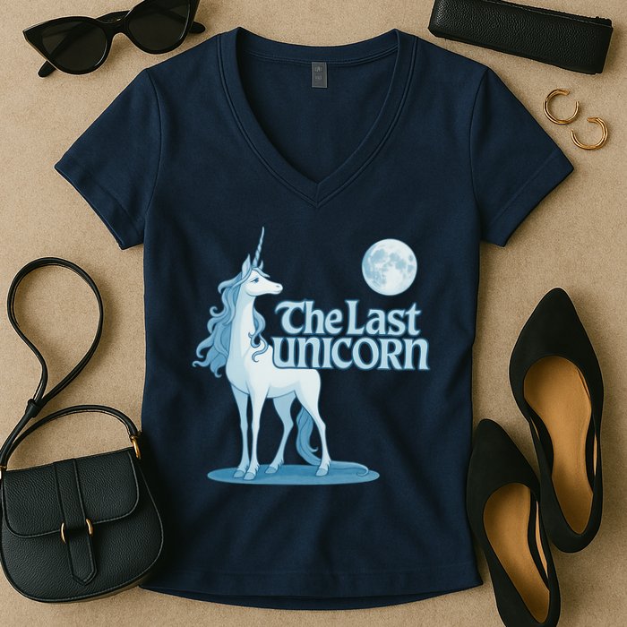 The Last Unicorn Women's V-Neck T-Shirt