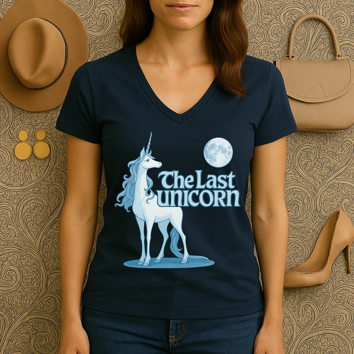 The Last Unicorn Women's V-Neck T-Shirt