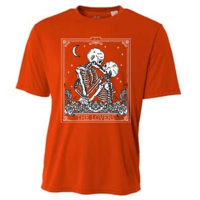 The Lovers Vintage Tarot Card Astrology Goth Halloween Cool Gift Cooling Performance Crew T-Shirt