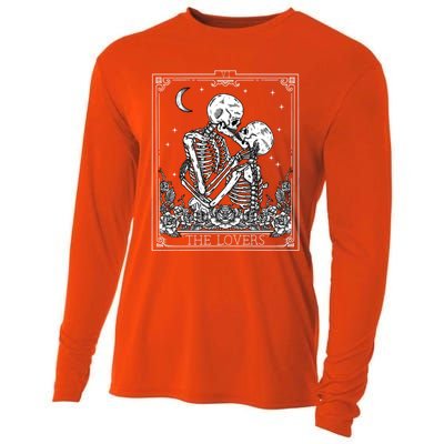 The Lovers Vintage Tarot Card Astrology Goth Halloween Cool Gift Cooling Performance Long Sleeve Crew