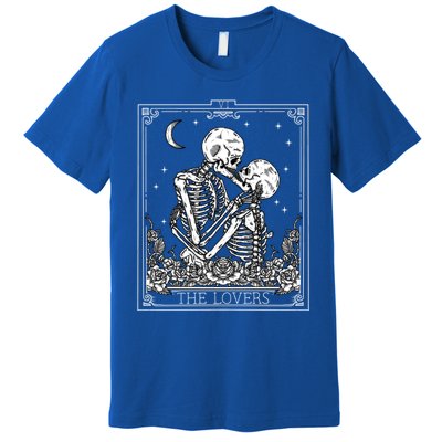 The Lovers Vintage Tarot Card Astrology Goth Halloween Cool Gift Premium T-Shirt