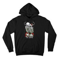 The Lovers Vintage Tarot Card Occult Skeletons Supernatural Hoodie