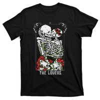 The Lovers Vintage Tarot Card Occult Skeletons Supernatural T-Shirt