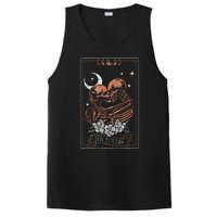 The Lovers Vintage Tarot Card Astrology Occult Skulls Moon PosiCharge Competitor Tank