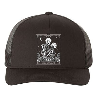 The Lovers Vintage Tarot Card Astrology Goth Halloween Women Yupoong Adult 5-Panel Trucker Hat