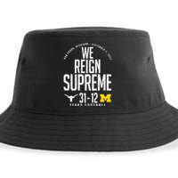 T.E.X.A.S Longhorns Vs M.I.C.H.I.G.A.N Score 3112 We Reign Supreme Sustainable Bucket Hat