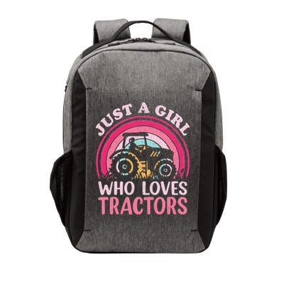 Tractor Lover Vintage Just A Who Loves Tractors Vector Backpack