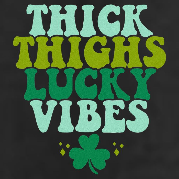 Thickhighs Lucky Vibes Funny St. Patrick's Day Clothes Cool Comfort Performance Bucket Hat