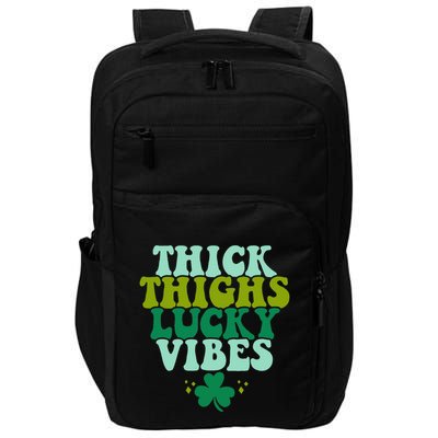 Thickhighs Lucky Vibes Funny St. Patrick's Day Clothes Impact Tech Backpack