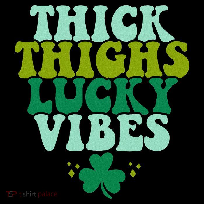 Thickhighs Lucky Vibes Funny St. Patrick's Day Clothes Bucket Hat