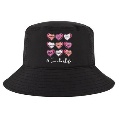 Teachers Life Valentines Day Heart Candy Cool Comfort Performance Bucket Hat