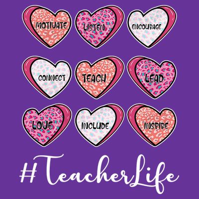 Teachers Life Valentines Day Heart Candy T-Shirt