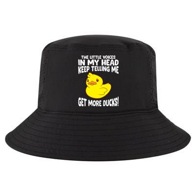 The Little Voices In My Head Keep Telling Me Get More Ducks Gift Cool Comfort Performance Bucket Hat