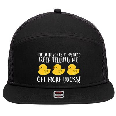 The Little Voices In My Head Keep 7 Panel Mesh Trucker Snapback Hat