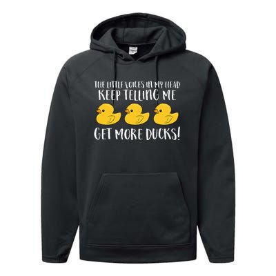 The Little Voices In My Head Keep Performance Fleece Hoodie