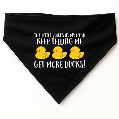 The Little Voices In My Head Keep USA-Made Doggie Bandana