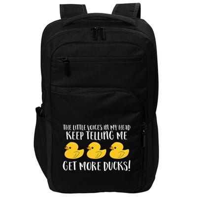 The Little Voices In My Head Keep Impact Tech Backpack