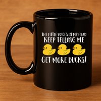 The Little Voices In My Head Keep 11oz C Handle Ceramic Mug