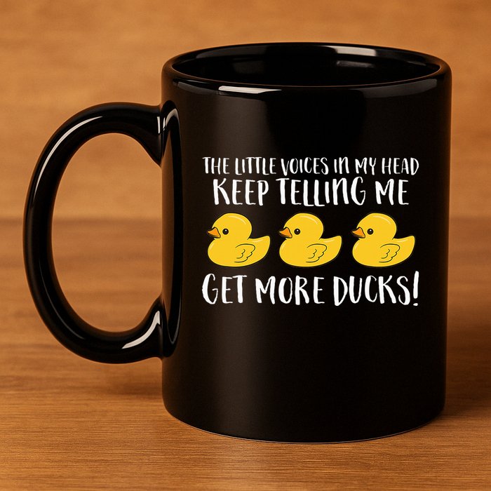 The Little Voices In My Head Keep 11oz C Handle Ceramic Mug