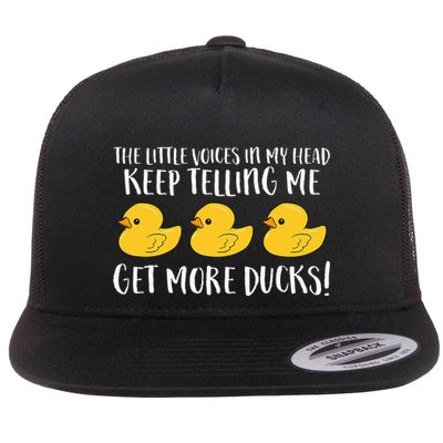 The Little Voices In My Head Keep Flatbill Hat