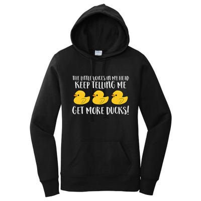 The Little Voices In My Head Keep Women's Pullover Hoodie