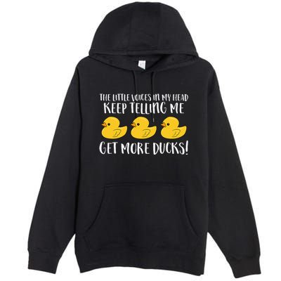 The Little Voices In My Head Keep Premium Pullover Hoodie