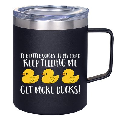 The Little Voices In My Head Keep 12oz Stainless Steel Coffee Mug