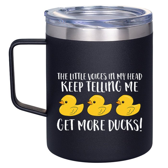 The Little Voices In My Head Keep 12oz Stainless Steel Coffee Mug