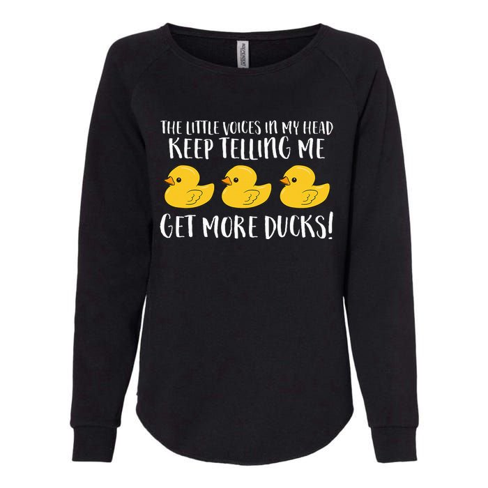 The Little Voices In My Head Keep Womens California Wash Sweatshirt