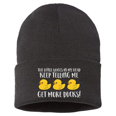 The Little Voices In My Head Keep Sustainable Knit Beanie