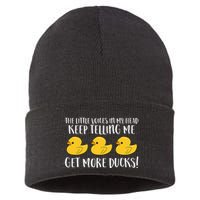 The Little Voices In My Head Keep Sustainable Knit Beanie