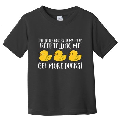 The Little Voices In My Head Keep Toddler T-Shirt