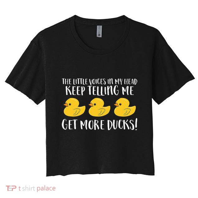 The Little Voices In My Head Keep Crop Top