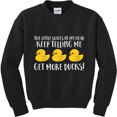 The Little Voices In My Head Keep Kids Sweatshirt